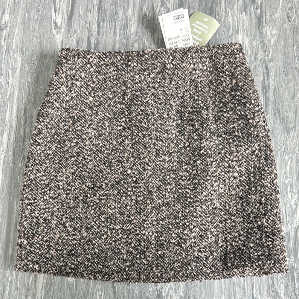 ❤️3/$30 H&M Chic Tweed Skirt - Tan and Black NWT